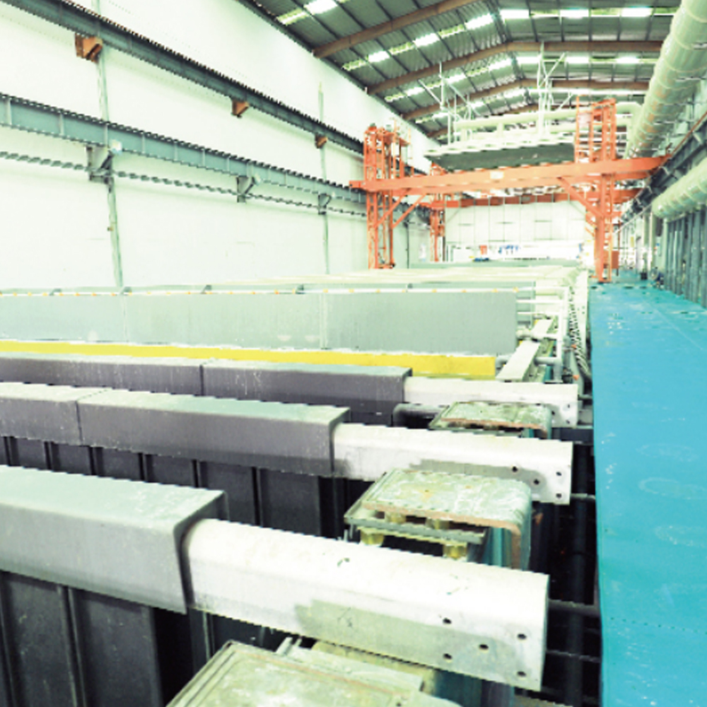Oppervlaktebehandeling van aluminium profielen